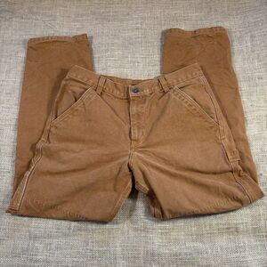 The North Face Men's Berkley Canvas Carpenter Pants Burnt Orange Size 30 31x28